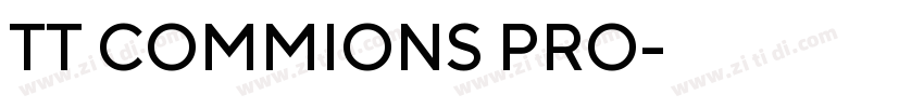 TT COMMIONS PRO字体转换